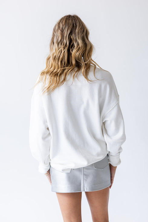 UNC Layer Patch Lantern Sleeve Crew